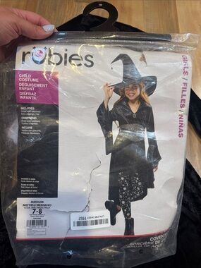 Rubie's Girls Black Witch Costume with Hat